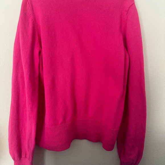 Girls Lands End Pink Cardigan Size:M 10/12 - Picture 4 of 5